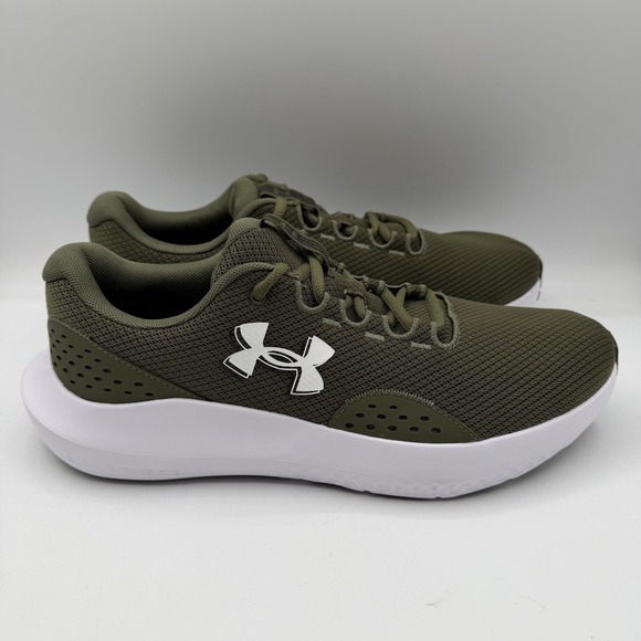 Under Armour UA Charged Surge 4 Shoes Mens 11 Green Running Training Sneakers